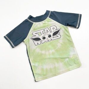 Star Wars Yoda baby boys swim rash guard